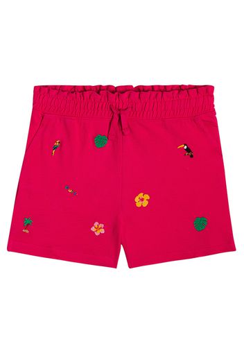 Bestickte Shorts aus Baumwolle