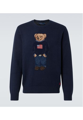 Pullover Polo Bear aus Baumwolle und Leinen