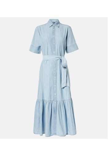 Hemdblusenkleid aus Baumwoll-Chambray