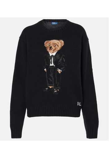 Pullover Polo Bear aus Wolle und Kaschmir