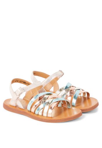 Sandalen Plagette Lux aus Leder