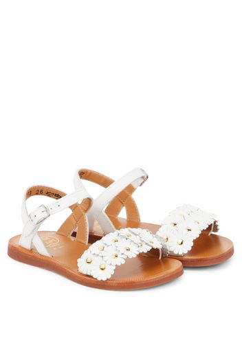 Sandalen Plagette Flo aus Leder