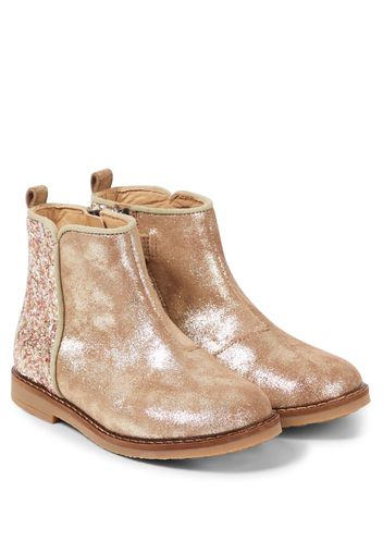 Ankle Boots Trip Back aus Metallic-Leder