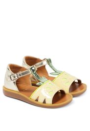 Sandalen Poppy Agrume aus Leder