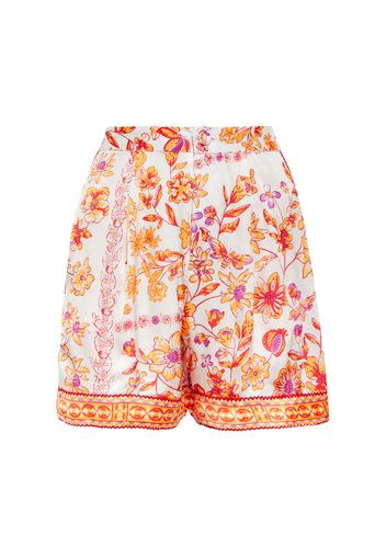 Bedruckte Shorts Isabelle aus Satin