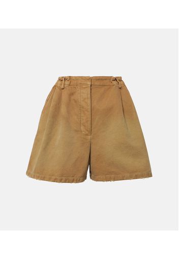 Shorts aus Baumwoll-Canvas