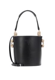 Bucket-Bag aus Leder