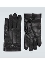 Handschuhe aus Leder mit Logo