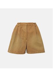 Shorts aus Baumwoll-Canvas