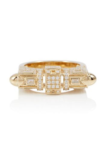 Ring Majesty aus 14kt Gelbgold mit Diamanten
