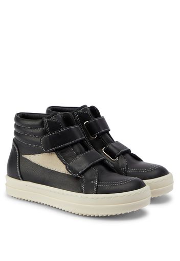 High-Top Sneakers Straps Vintage aus Leder