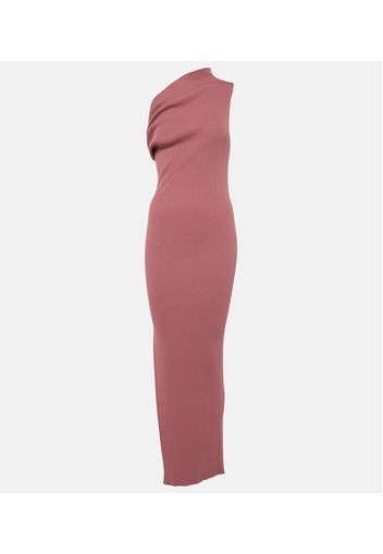 One-Shoulder-Maxikleid aus Jersey