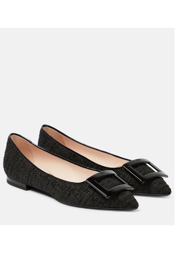 Ballerinas Gommettine aus Tweed