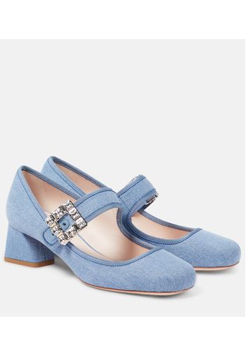 Mary-Jane-Pumps Très Vivier Strass Buckle Babies