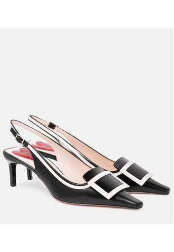 Slingback-Pumps Viv’ Canard aus Leder