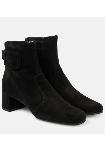 Ankle Boots Très Vivier 45 aus Veloursleder