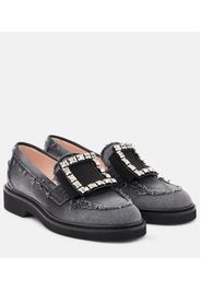 Verzierte Loafers Viv' Ranger aus Denim