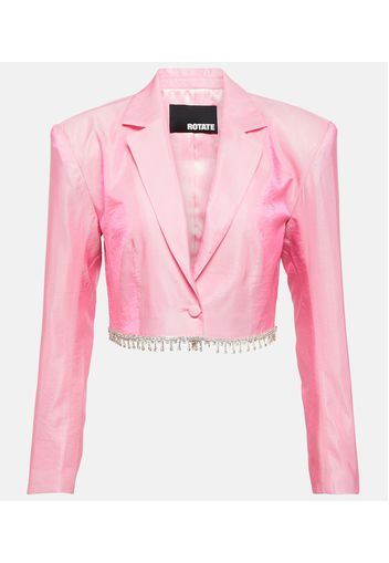 Verzierter Cropped-Blazer