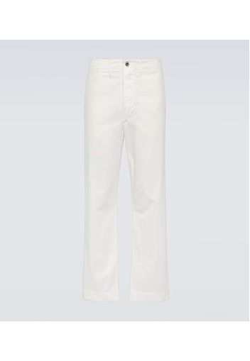 Mid-Rise Straight Jeans