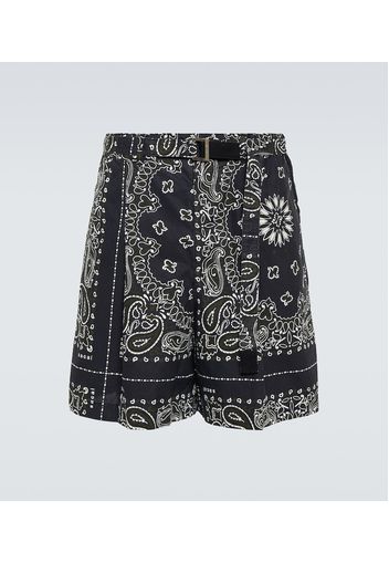 Shorts aus Baumwollpopeline