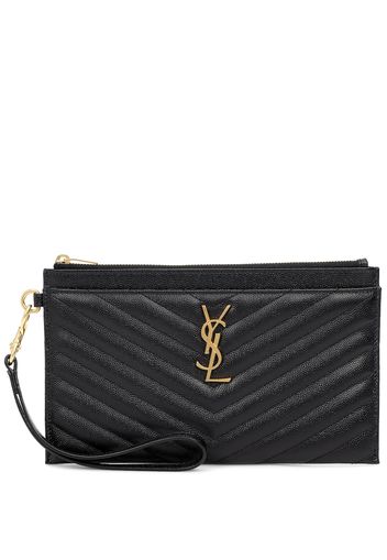 Clutch Large Monogram aus Leder