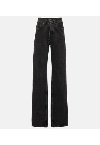 Mid-Rise Wide-Leg Jeans