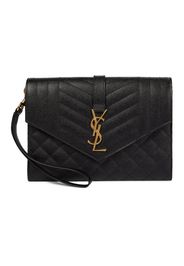 Clutch Monogram aus Leder