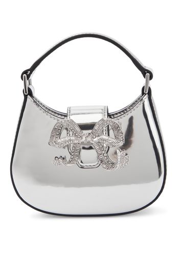 Tote The Bow Micro aus Metallic-Leder