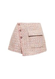 High-Rise Shorts aus Tweed