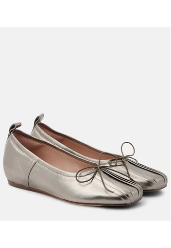 Ballerinas Classic aus Metallic-Leder