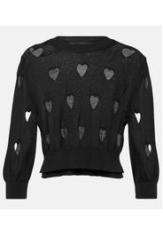 Pullover Love Heart aus Wolle und Seide