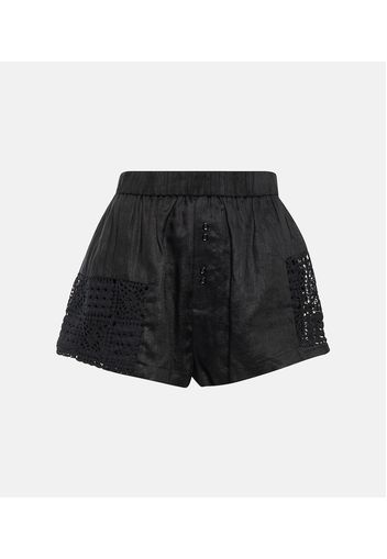 Shorts Rayure aus Baumwolle