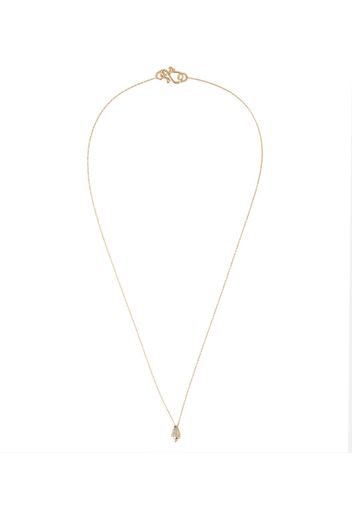 Halskette Conque D'or Diamant aus 18kt Gelbgold mit Diamanten