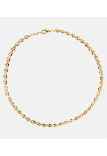 Halskette Small Circle aus Sterlingsilber, 18kt vergoldet