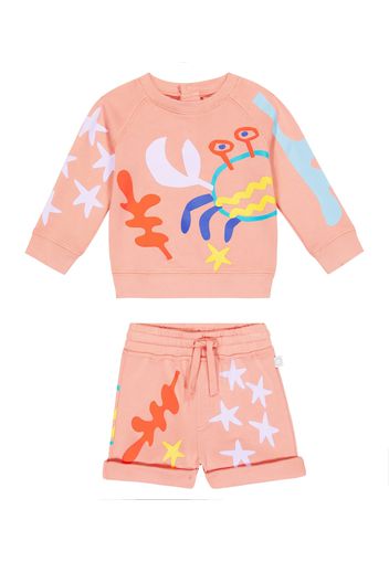 Baby Set aus Sweatshirt und Shorts