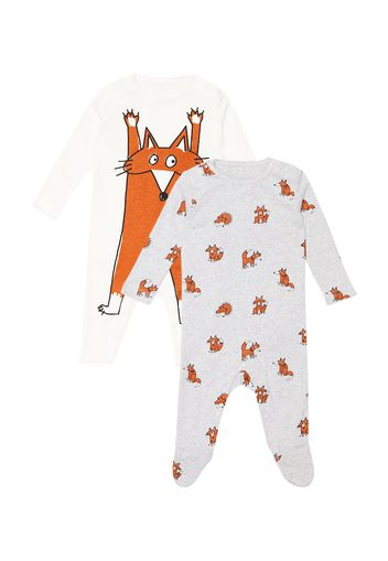 Baby-Set aus zwei Stramplern aus Jersey