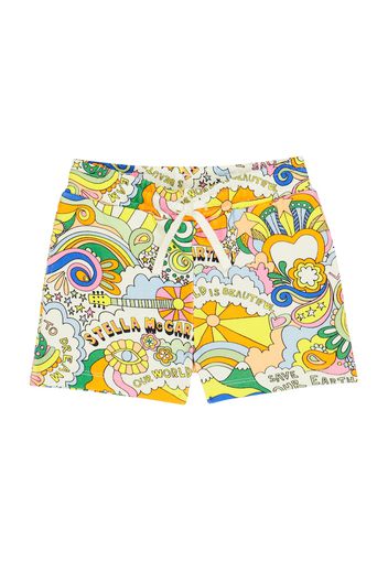 Bedruckte Shorts aus Baumwoll-Jersey