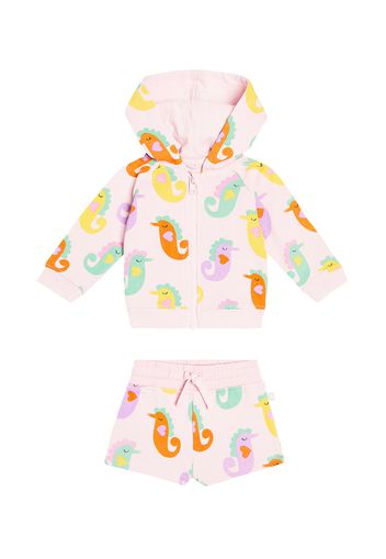 Baby Set aus Kapuzenjacke und Shorts