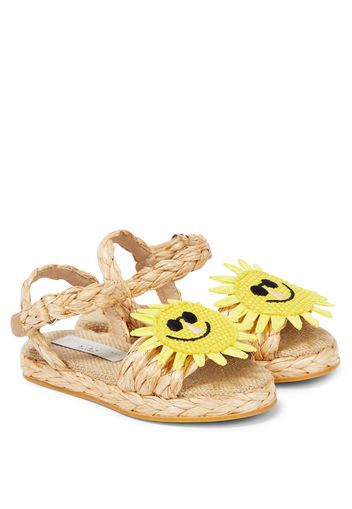 Sandalen aus Raffiabast