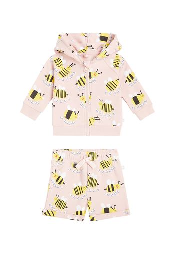 Baby Set aus Kapuzenjacke und Shorts