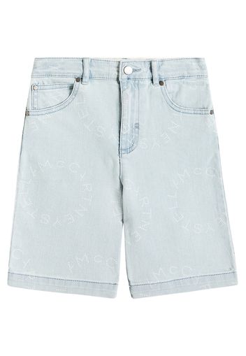 Bedruckte Jeansshorts