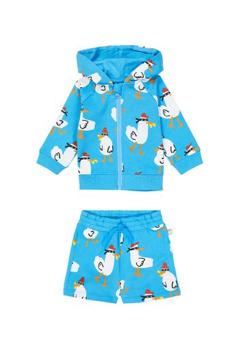 Baby Set aus Kapuzenjacke und Shorts