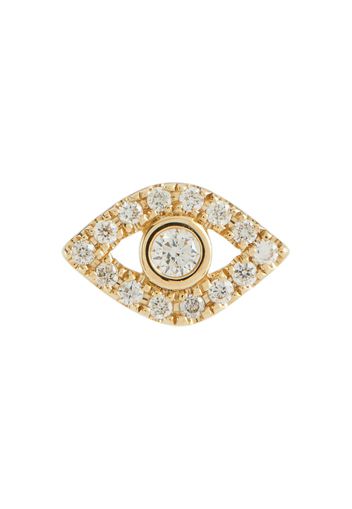 Ohrringe Evil Eye aus 14kt Gold mit Diamanten