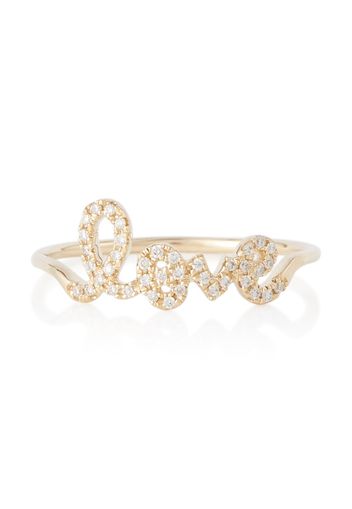 Ring aus 14kt Gold mit Diamanten