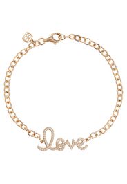 Armband Love aus 14kt Gelbgold und Diamanten