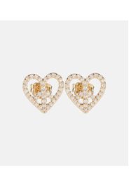 Ohrringe PeaceÂ Heart aus 14ktÂ Gelbgold mit Diamanten