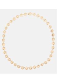 Halskette Happy Face aus 14kt Gelbgold mit Diamanten