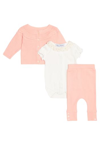 Baby Set aus Body, Cardigan und Hose