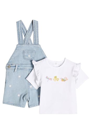 Baby Set aus Latzhose und T-Shirt