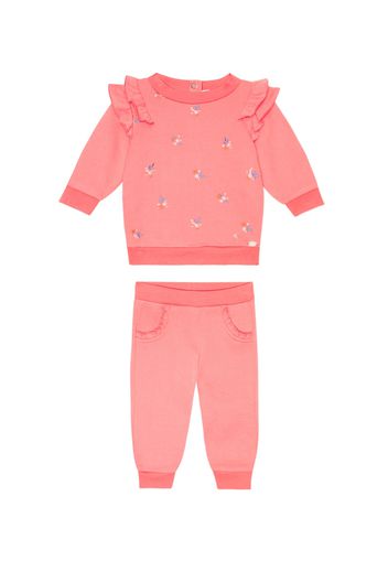 Baby cotton sweatshirt and pants set